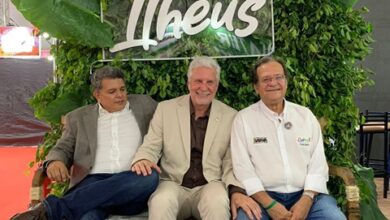 Marco Lessa, xxx e o secretário Mauricio Bacellar